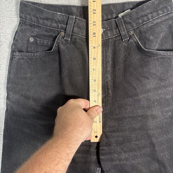 Vintage Levi’s Jeans Womens Sz 10 Short 15921 Tapered Fit Tapered Leg Black ‘96 - Picture 6 of 14
